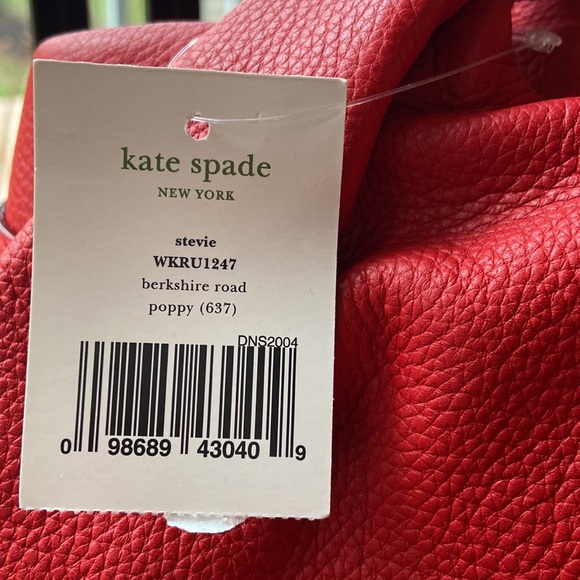 Kate Spade Stevie Purse Birkshire Road Poppy Leather NWT - Picture 4 of 16